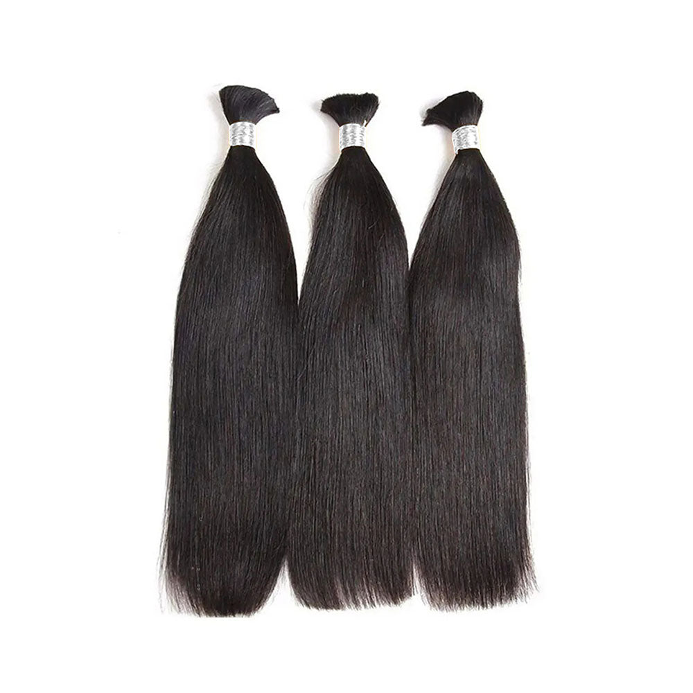 Bulk Human Hair No Weft For Braiding 100g per piece