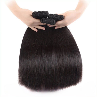 Indian Double Drawn Straight Human Hair 3 Bunldes
