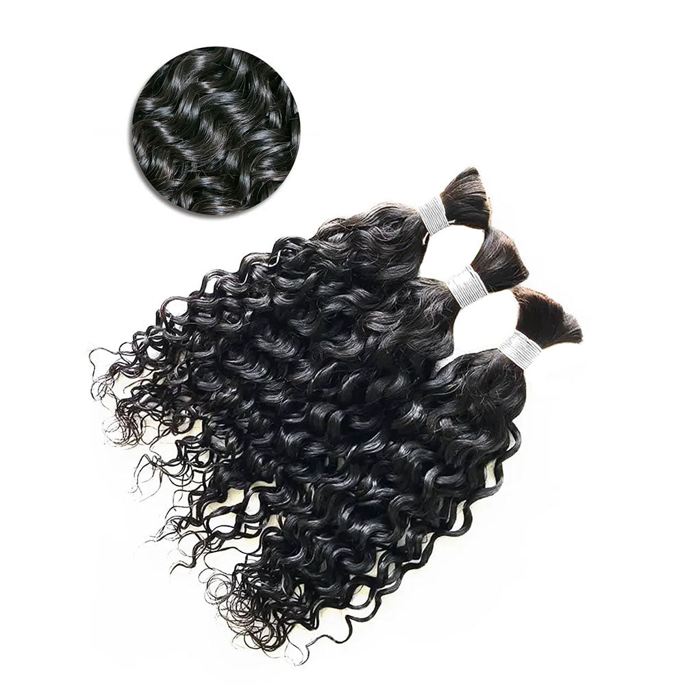 Water Wave Human Hair Bulk for Braiding