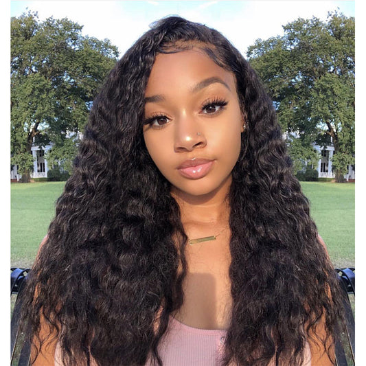 Modern Show 150 Density Malaysian Hair Water Wave Glueless Transparent Full Lace Wigs With Baby Hair 100 Real Human Hair Wigs For Sale
