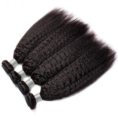 Peruvian Kinky Straight Hair 4 Bundles