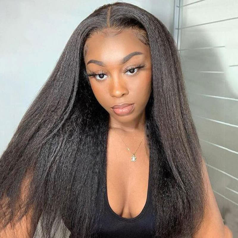 Kinky Straight 4X6 Glueless Wig