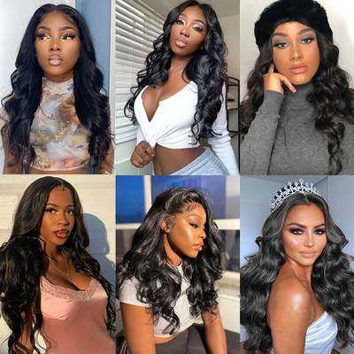 Brazilian Hair Body Wave 3 Bundles With 4x4 Closure 100% Human Hair Extension