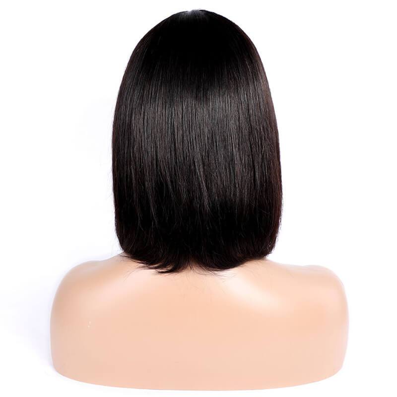 Modern Show Straight Gluless Bob Wig With Bangs 100% Brazilian Human Hair Wigs For Women