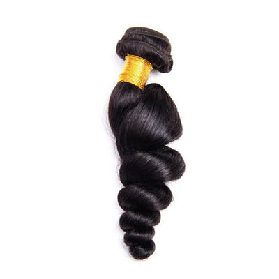 Modern Show 3 Bundles Loose Wave With 4x4 Lace Closure Brazilian Human Hair Bundles