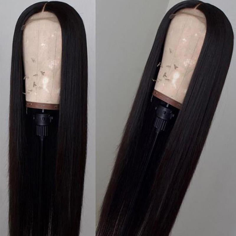 Modern Show 150% Density 4x4 Straight Lace Closure Wig Remy Human Hair Wigs For Black Women