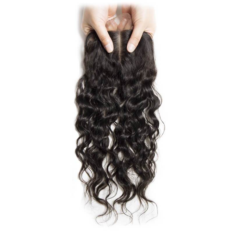 Modern Show 9A Brazilian 3 Bundles Water Wave With Lace Closure Wet And Wavy Virgin Hair 100 Human Hair Weave