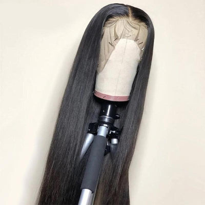 Modern Show Affordable Invisible 13x4 Lace Frontal Wig Brazilian Straight Human Hair Wigs Pre Plucked 13x4 Lace Wigs