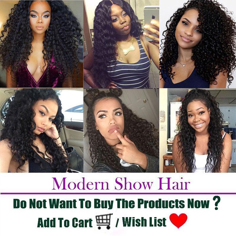 Modern Show Unprocessed Virgin Brazilian Curly Remy Hair 1 Bundle Human Hair Extensions On Sale-customer show