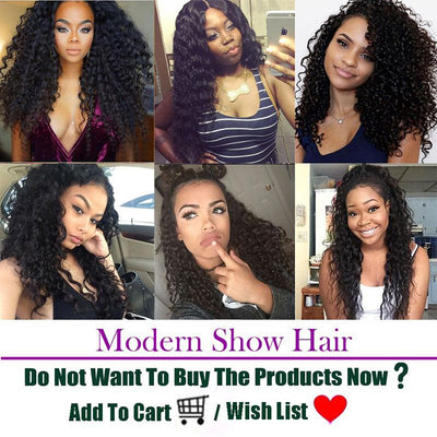 Modern Show 10A Unprocessed Indian Virgin Remy Human Hair Weave Curly Hair 3 Bundles With Lace Closure-customer show