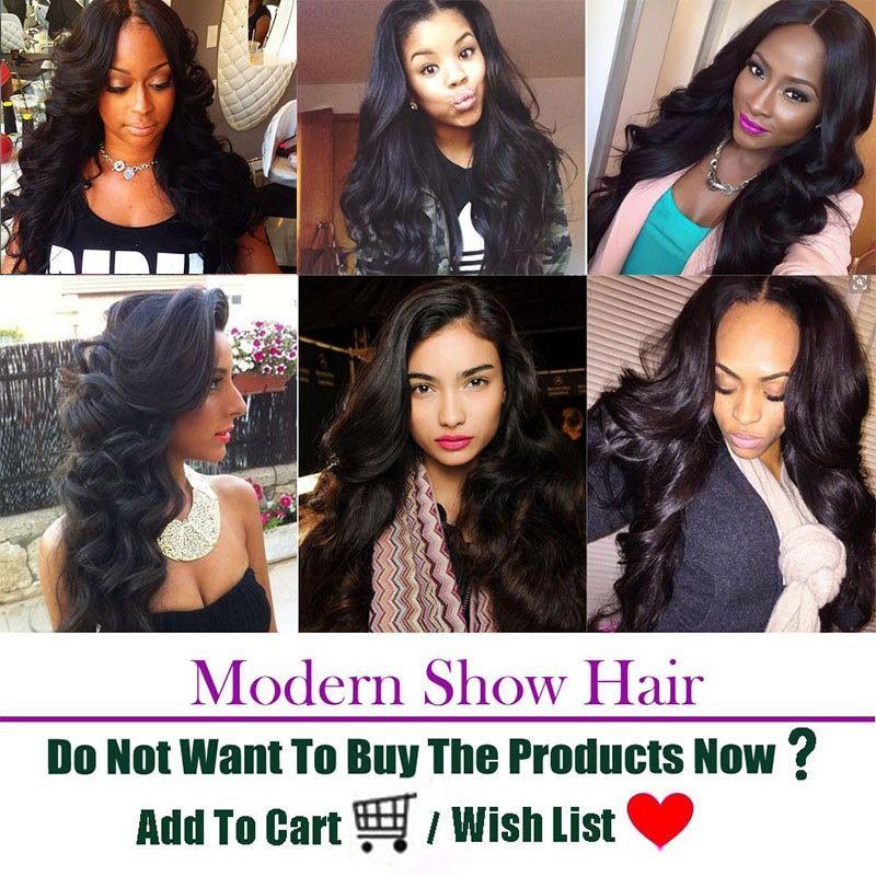 Modern Show Hair 100% Raw Indian Virgin Human Hair Body Wave 3 Bundles Natural Wavy Human Hair Extensions-customer show