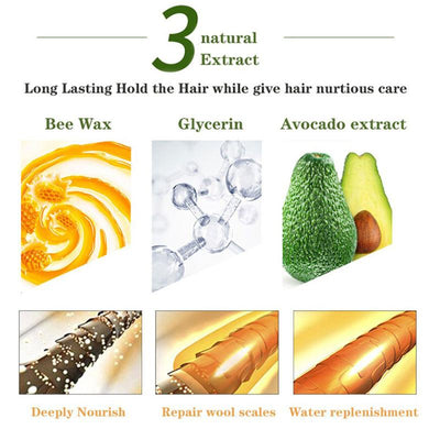 Hair Edge Control Gel Stick Slay Thin Baby Hair Perfect Hairline Styling Smooth Frizzy Hair Non Greasy