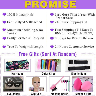 Buy 1 Get 1 Free | Modern Show Human Hair Ponytail Wrap Around Clip In Hair Extensions Velcro Ponytail