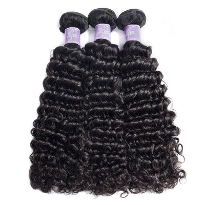 Modern Show Unprocessed Brazilian Curly Virgin Hair 3 Bundles Deep Wave Curly Weave Human Hair