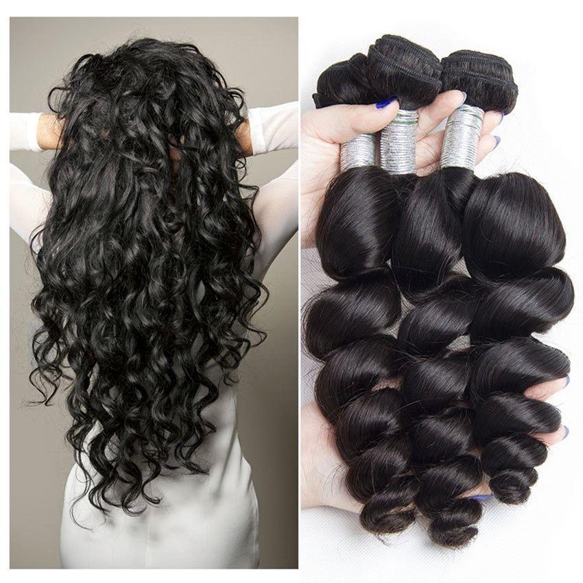 Modern Show Hair 10A Mink Brazilian Loose Wave Virgin Hair 3 Bundles Unprocessed Remy Human Hair