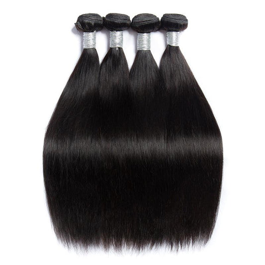 Modern Show Hair 10A Unprocessed Virgin Remy Brazilian Straight Human Hair Weave 4 Bundles