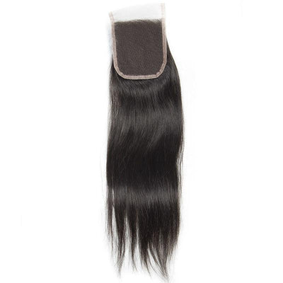 Modern Show Brazilian Straight Closure Virgin Human Hair Swiss Lace Closure With Baby Hair-free part show