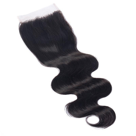 Modern Show 5x5 Lace Closure Malaysian Body Wave Remy Human Hair Closure Free Part With Baby Hair