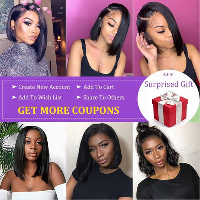 Modern Show Short Bob Straight 360 Lace Frontal Wigs Real Brazilian Remy Human Hair Lace Wigs For Women