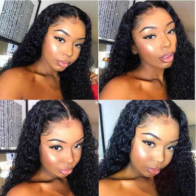 Modern Show Brazilian Water Wave 13x6 Lace Frontal Closure With Baby Hair Wet And Wavy Remy Human Hair Ear To Ear Frontal-hairline show