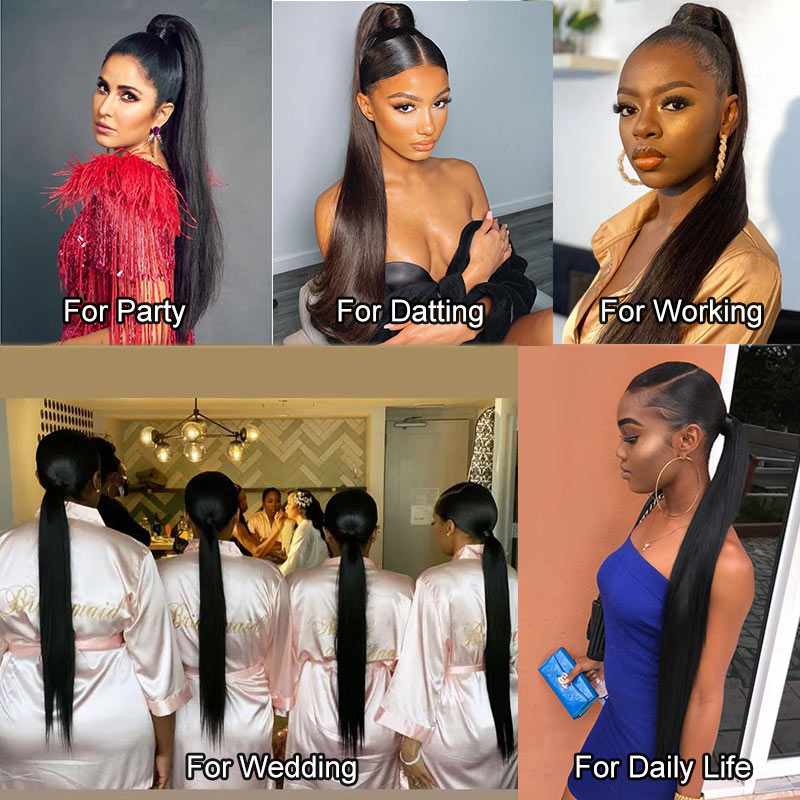 Straight Hair Hair Wraps For Natural Hair Straight Brazilian Human