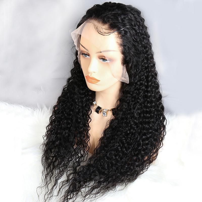 Modern Show Hair 150 Density Mink Brazilian Curly Wigs Remy Human Hair 13x6 Transparent Lace Front Wigs For Sale