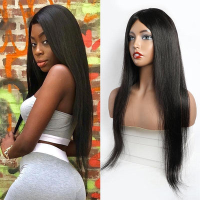 Modern Show Mink Brazilian Straight Remy Human Hair Wig Glueless Full Machine Made Wig