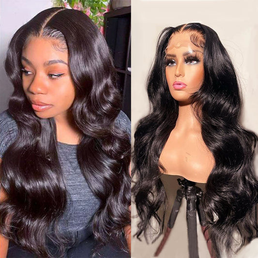 High Density Brazilian Body Wave Lace Front Human Hair Wigs For Black Women Virgin Remy Hair Wigs With Baby Hair