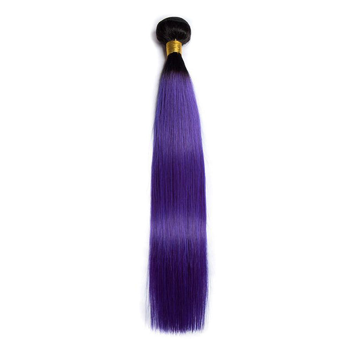 Purple ombre straight hair 2025
