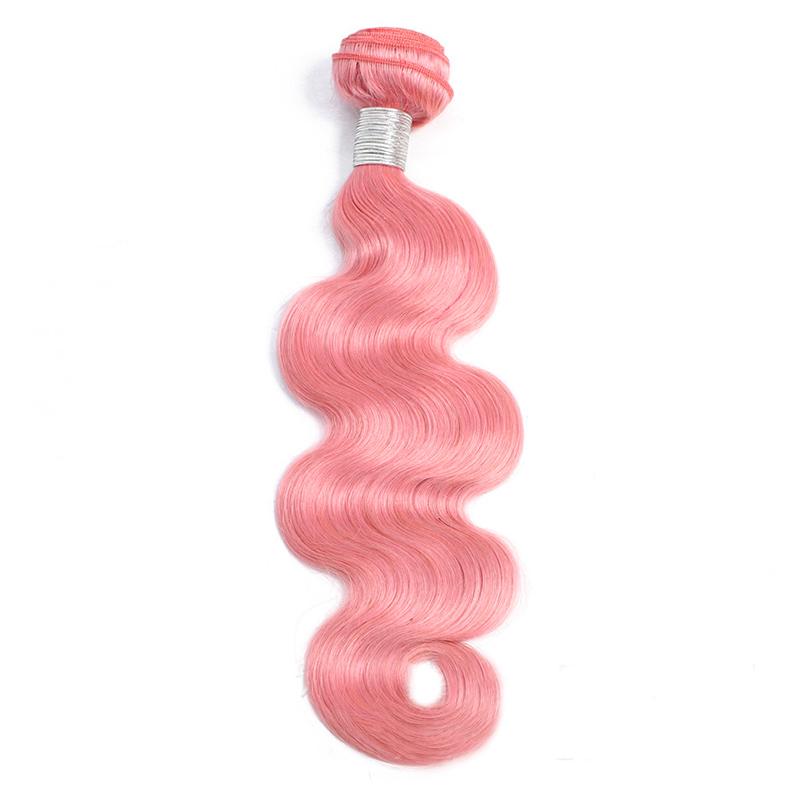Modern Show Long Wavy Colored Hair Bundles 1pcs Brazilian Body Wave Human Hair Weave Blue/Neon Green/Red/Burgundy/Purple/Pink Color Hair Weft