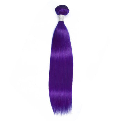 Modern Show Straight Colored Hair Bundles 1pcs Brazilian Remy Human Hair Weave Blue/Neon Green/Red/Burgundy/Purple/Pink Color Hair Weft