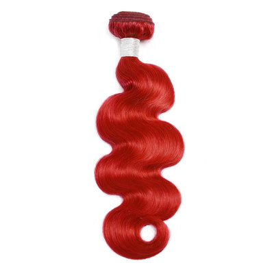 Modern Show Long Wavy Colored Hair Bundles 1pcs Brazilian Body Wave Human Hair Weave Blue/Neon Green/Red/Burgundy/Purple/Pink Color Hair Weft