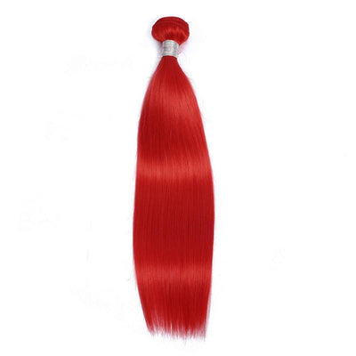 Modern Show Straight Colored Hair Bundles 1pcs Brazilian Remy Human Hair Weave Blue/Neon Green/Red/Burgundy/Purple/Pink Color Hair Weft
