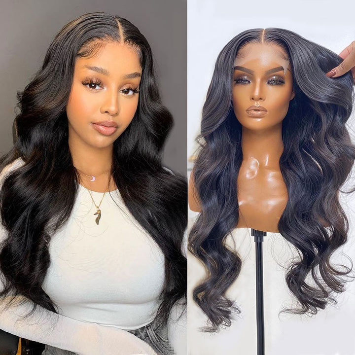 Glueless Human Hair Wig 5x5 HD Lace Closure Body Wave 180% Density 24in Deep Wave 5x5 HD Lace Closure Wig 150% Density Virgin Human Hair main image 2
