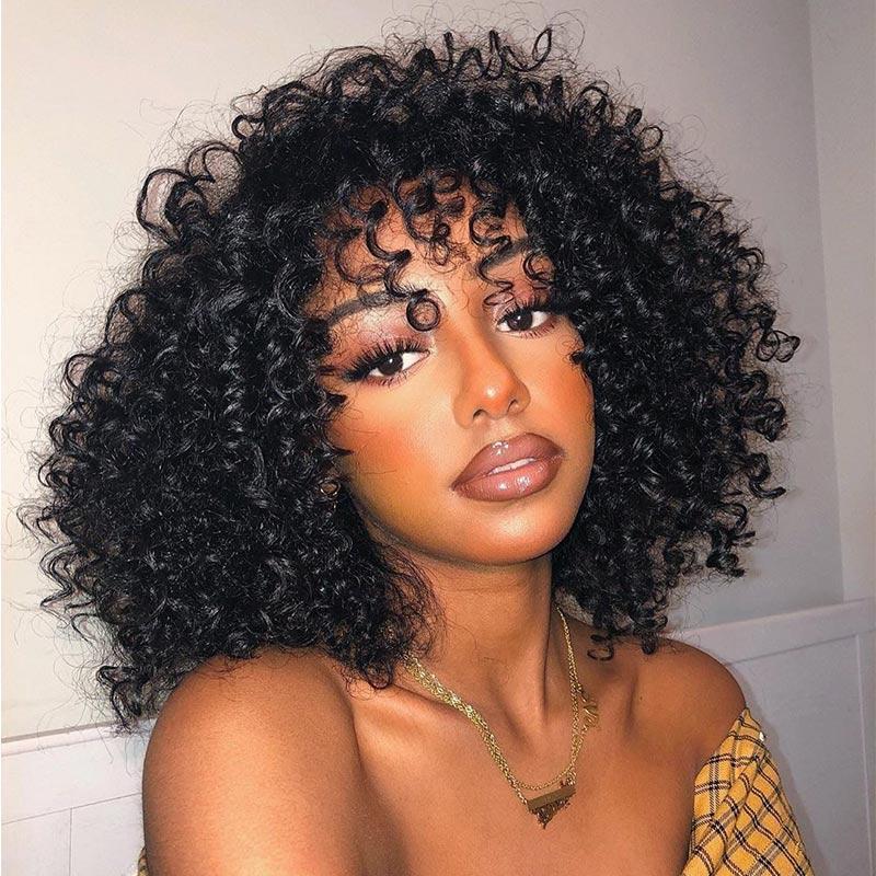 Curly Bob Wig Human Hair – The Effortless Chic Look You Need Now 5 Short Afro Jerry Curly Bob Wig With Bangs 100% Glueless Human Hair Wigs For Women – Modern Show Hair