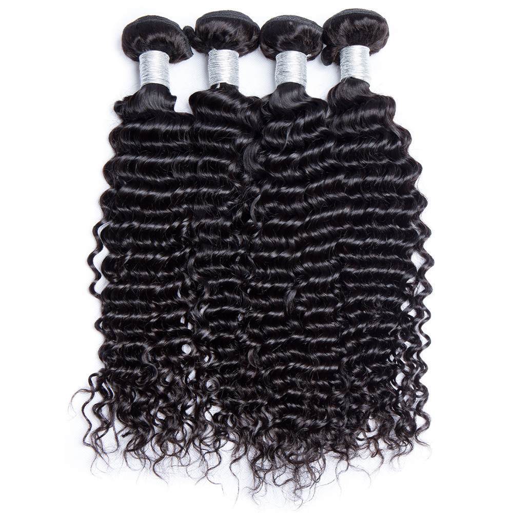 Indian Curly Human Hair 4 Bundles
