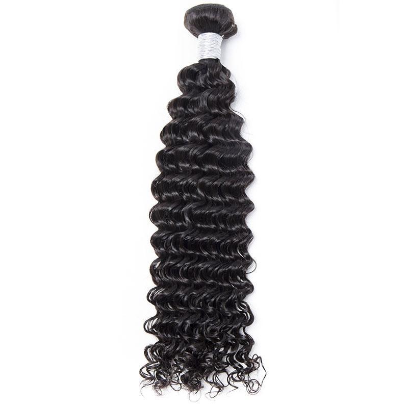 Modern Show Malaysian Curly Weave Human Hair Extension Virgin Remy Hair 1 Bundle Deal On Sale