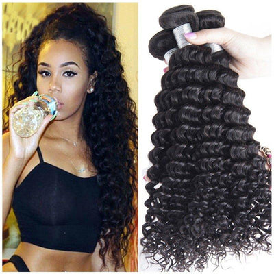 10A Modern Show Unprocessed Virgin Peruvian Curly Weave Human Hair 4 Bundles