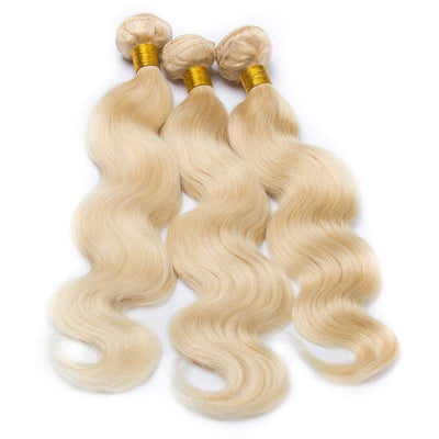 Modern Show 613 Blonde Human Hair Weave 3 Bundles Indian Body Wave Hair Weft Non Remy Hair extensions