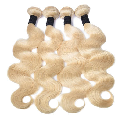 Modern Show Malaysian Blonde Human Hair Bundles 613 Color Body Wave Hair Weft 4Pcs 12-30 Inch