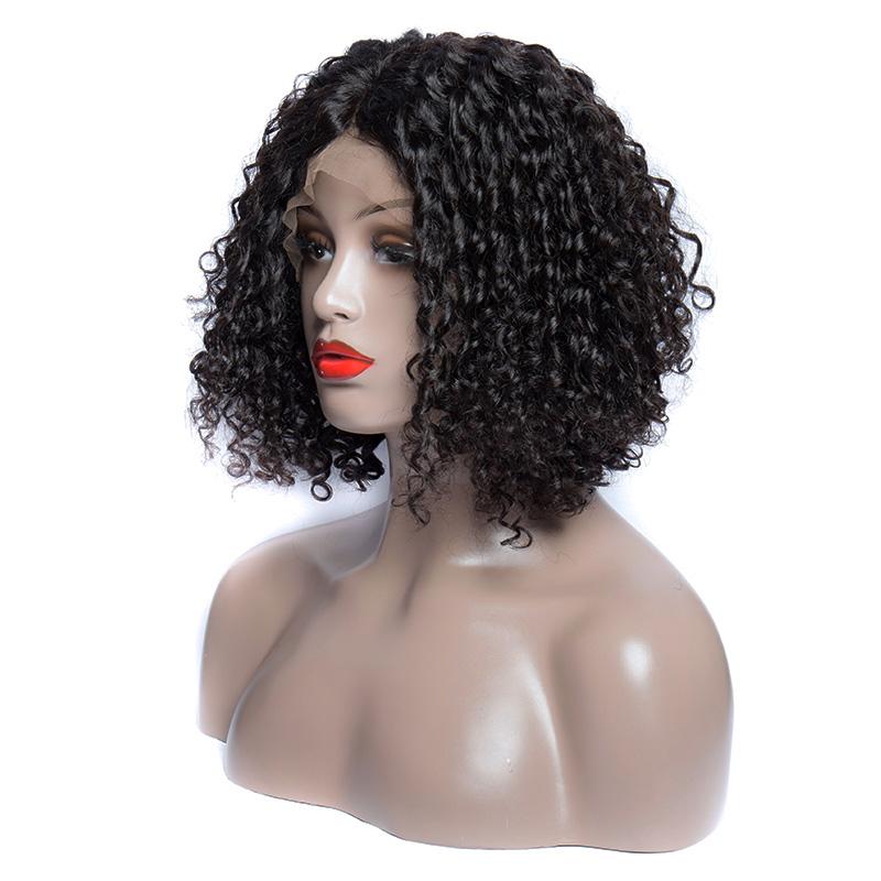 Modern Show Hair Short Brazilian Curly Bob Wigs Virgin Remy Human Hair Lace Front Wigs With Baby Hair For Sale