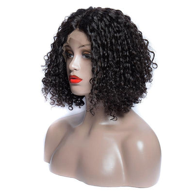 Modern Show Hair Short Brazilian Curly Bob Wigs Virgin Remy Human Hair Lace Front Wigs With Baby Hair For Sale