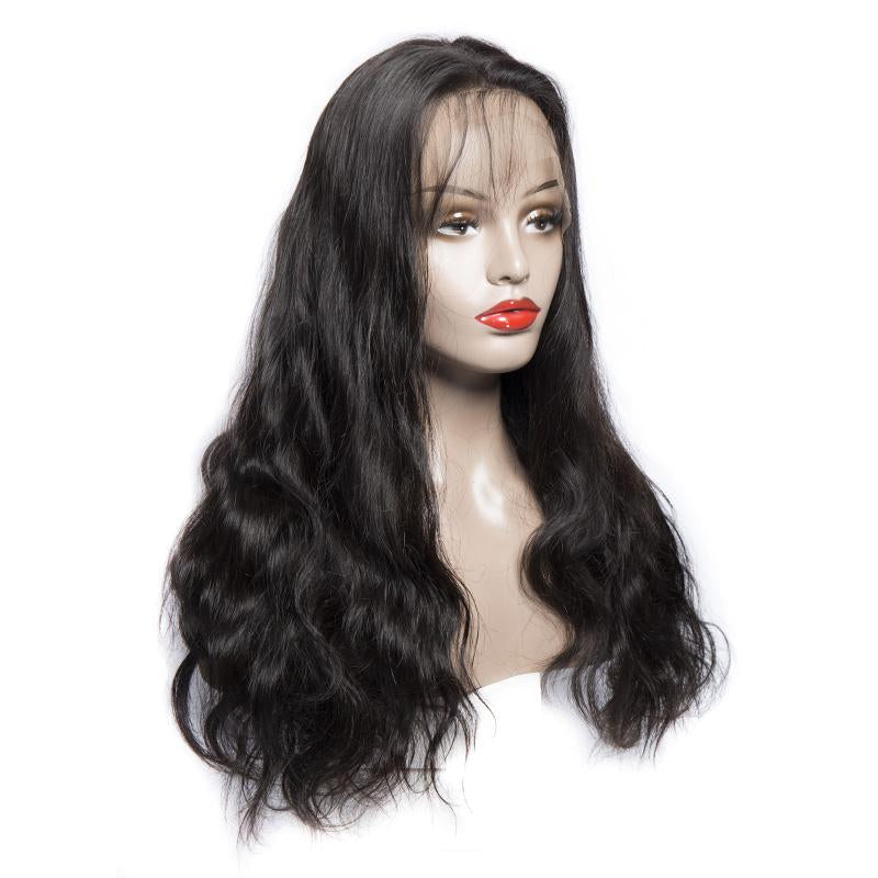 Modern Show Hair 180 Density Pre Plucked 360 Lace Frontal Wigs Malaysian Body Wave Human Hair Wigs With Baby Hair