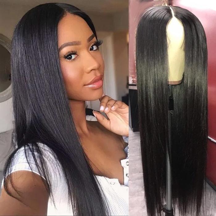 100 Natural Malaysian Virgin Remy Straight Hair Lace Front Human Hair Wigs For Women