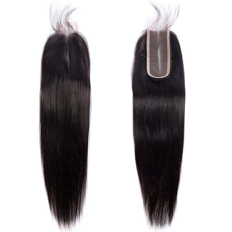 Modern Show 2x6 Inch Deep Part Closure Malaysian Straight Remy Human Hair Swiss Lace Closure Middle Part With Baby Hair