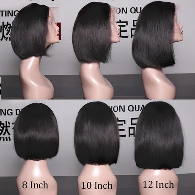 Modern Show 150 Density Short Bob Human Hair Wigs Pre Plucked 13x4 Lace Front Wig