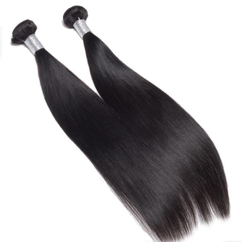 Modern Show Unprocessed Virgin Brazilian Human Hair Extensions 1Pcs Straight Bundle Deal-2 pcs