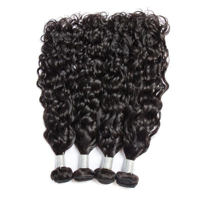 Modern Show Wet And Wavy Brazilian Virgin Water Wave Human Hair 1 Bundle Deal-4 PCS