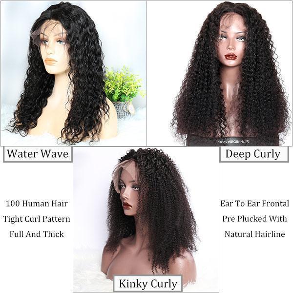 Tight Curly Lace Front Wig Tight Curls Human Hair Lace Front Wigs With Preplucked  main image 4