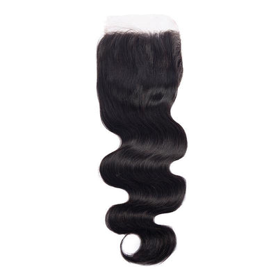 Modern Show Indian Hair Body Wave 5x5 Lace Closure Free Part With Baby Hair Remy Human Hair Closure pre plucked lace closure